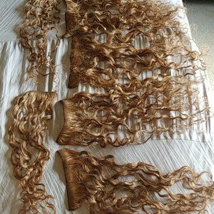 Bebonia 110 gram chestnut curly 22 inch hair extensions